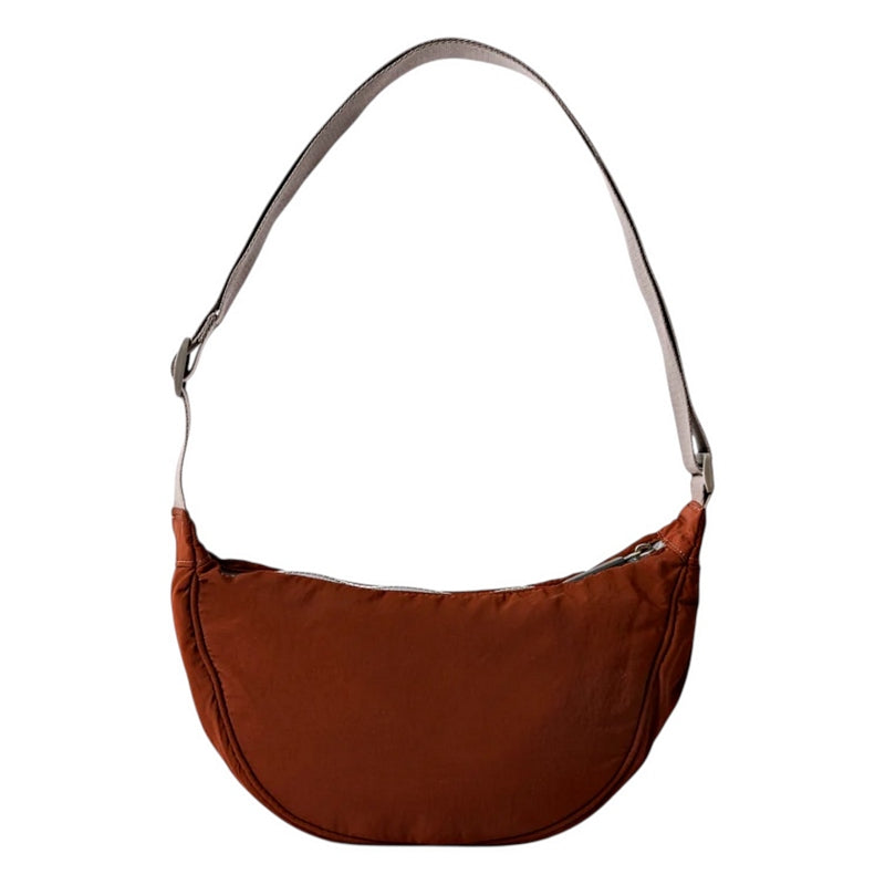 Roka Farringdon Half Moon Taslon Bag Henna rear
