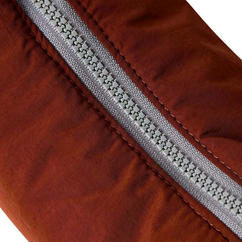 Roka Farringdon Half Moon Taslon Bag Henna zip