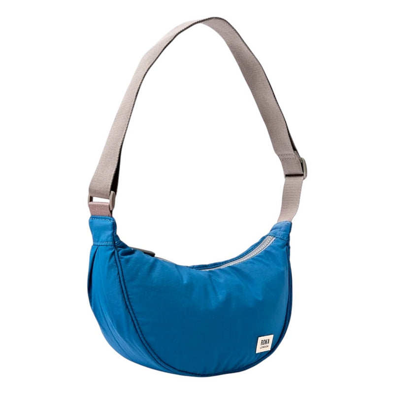 Roka Farringdon Half Moon Taslon Bag Malibu Blue side