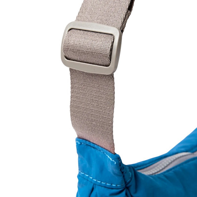 Roka Farringdon Half Moon Taslon Bag Malibu Blue strap