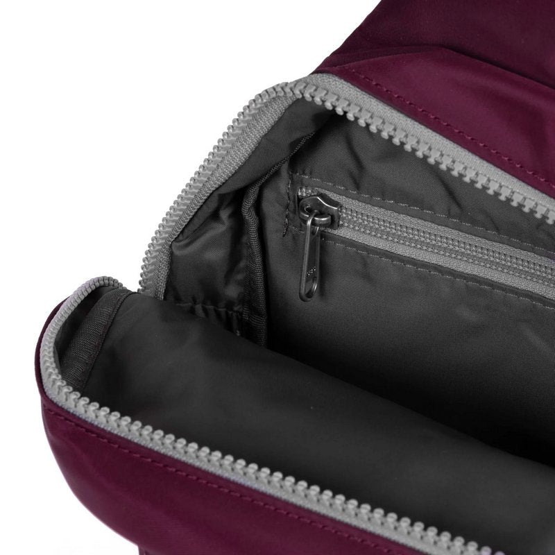 Roka Willesden B Large Crossbody Recycled Nylon bag inside