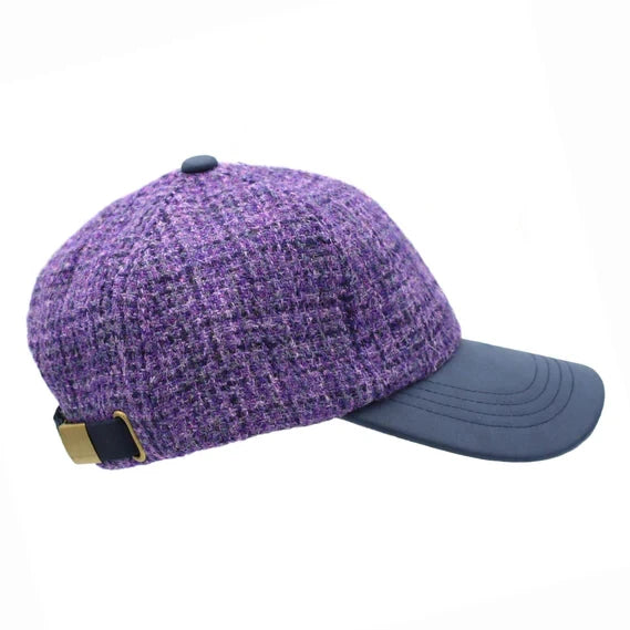 Rosalie Harris Tweed Baseball Cap ZH052 Lavender main