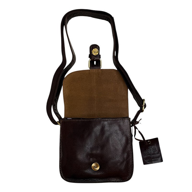 Rowallan Bronco Brown Small Half Flap Double Gusset BagRowallan Bronco Brown Small Half Flap Double Gusset Bag open