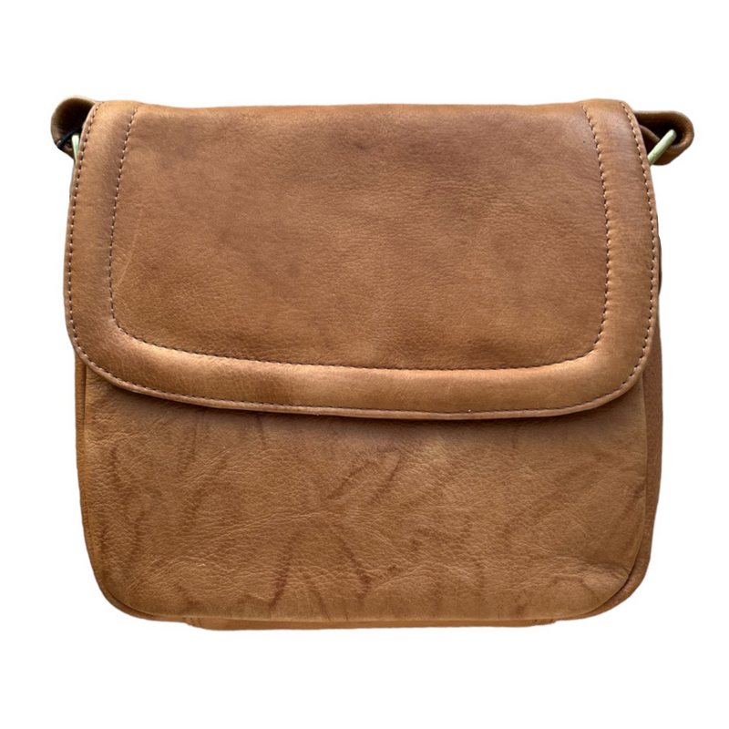Rowallan Lyon Tan Small Classic Half Flap Shoulder Bag 31-2806-14 main