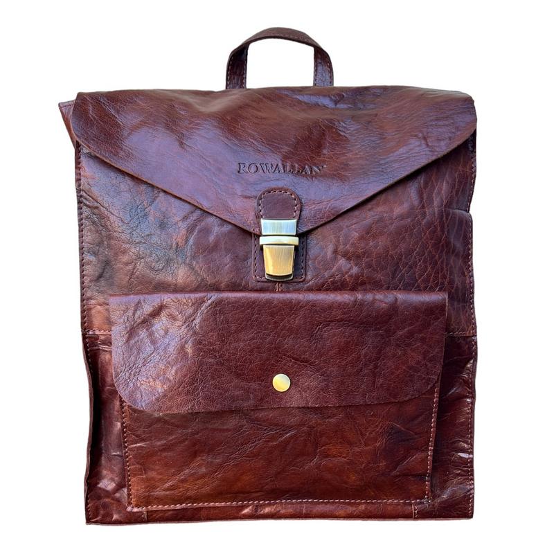 Rowallan Rucksack Rowallan Of Scotland Bronco Cognac Large Tapered Backpack