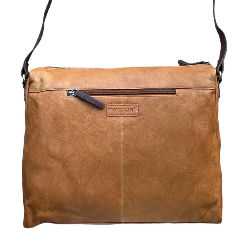 Rowallan Of Scotland Lyon Tan and Brown Large Slouchy Bag 31-2800-134 front