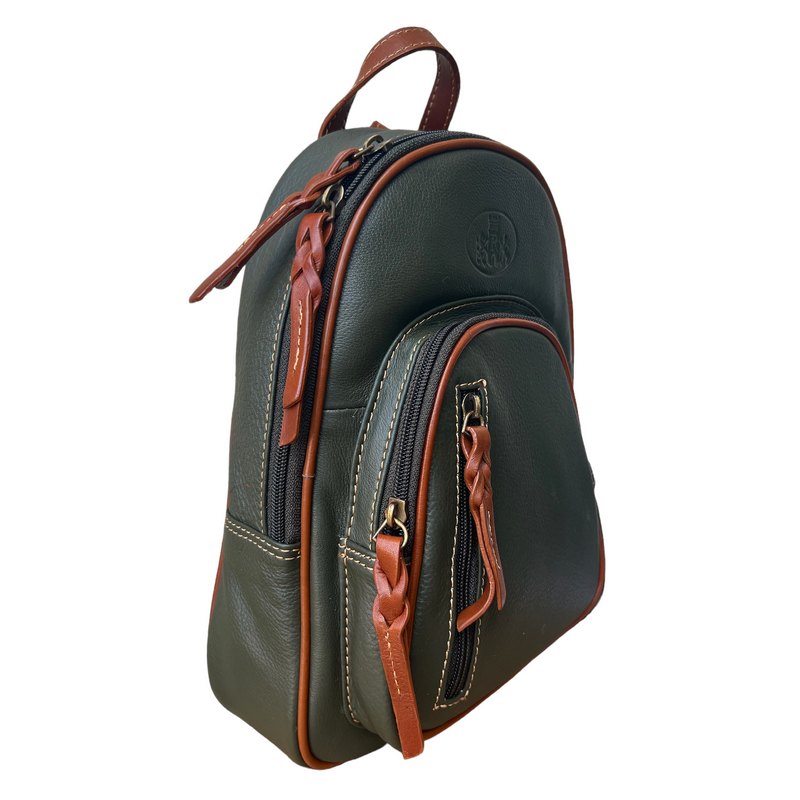 Rowallan Of Scotland Prelude Forest Green Small Backpack 31-9499-08 angled
