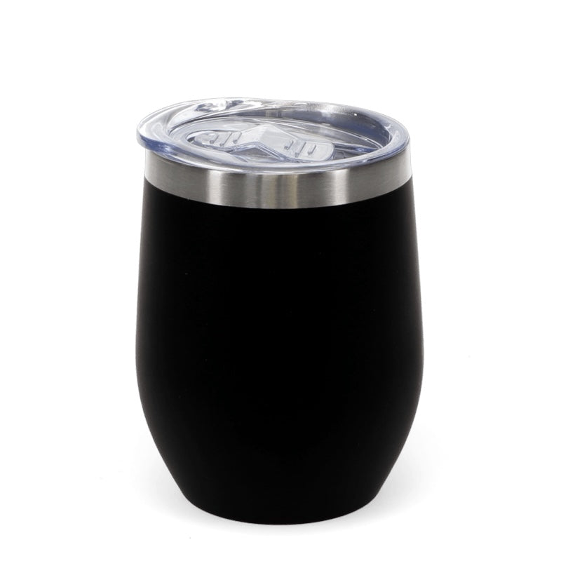 Rubber Coated Travel Cup in Black 30931 front