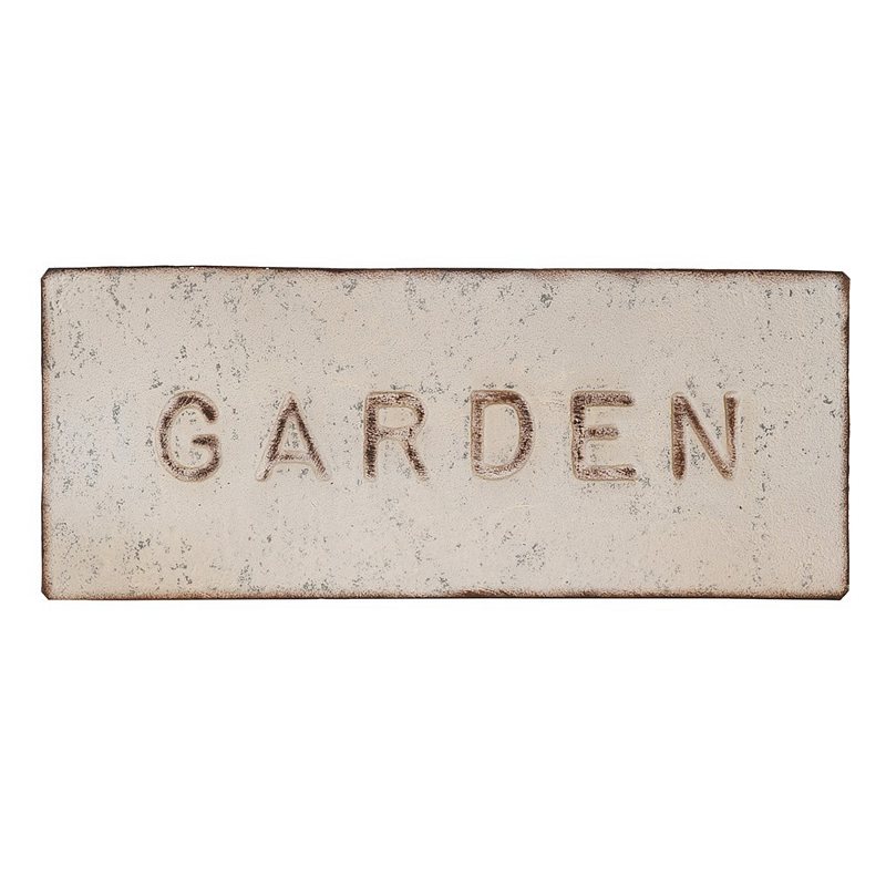 Rustic Garden Wall Plaque front