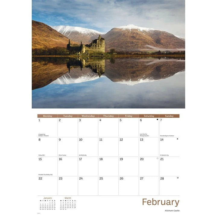 Scotland A4 Calendar 2027 inside 1