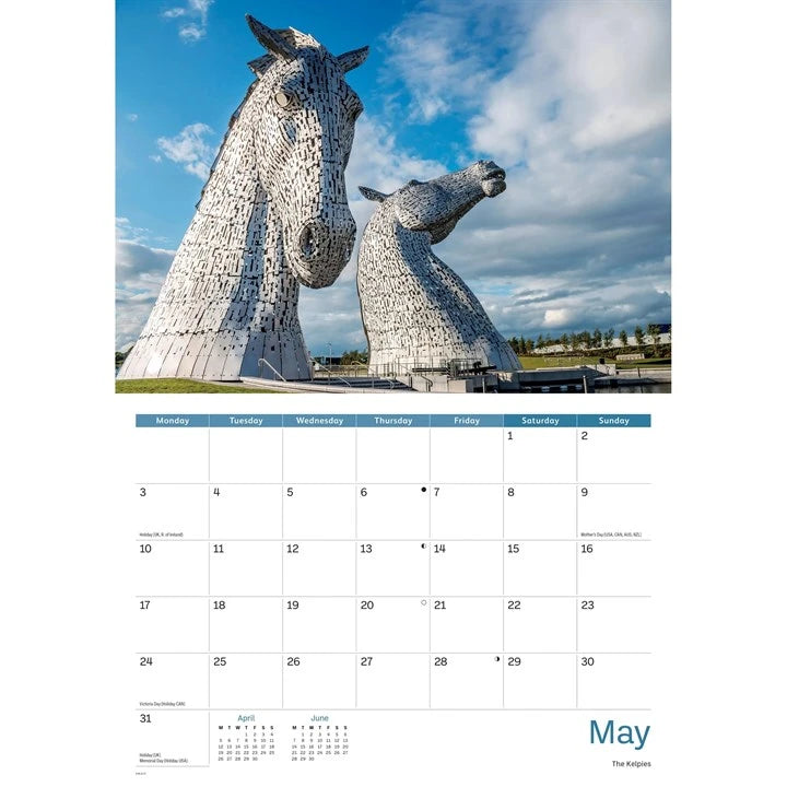 Scotland A4 Calendar 2027 inside 2