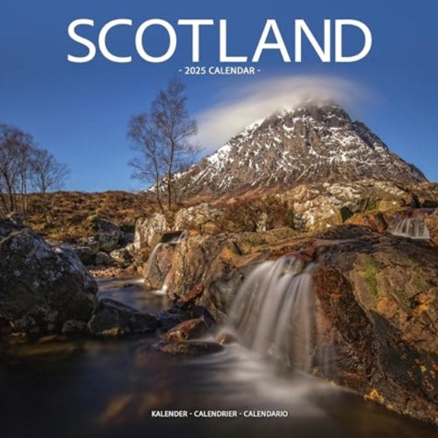 Scotland Calendar 2025 Square Travel Wall Calendar front