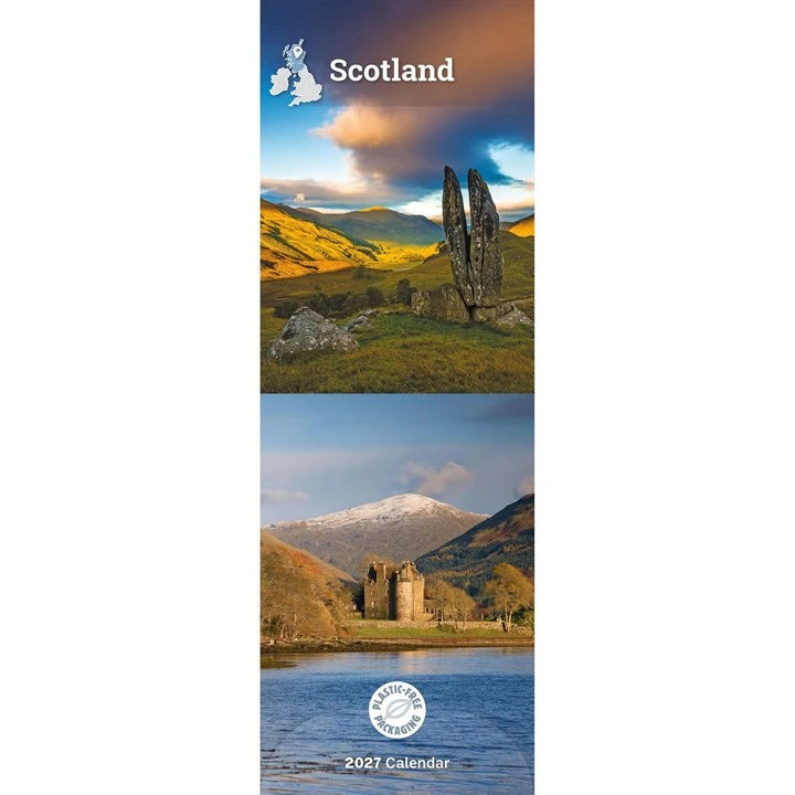 Scotland Slim Calendar 2027 front