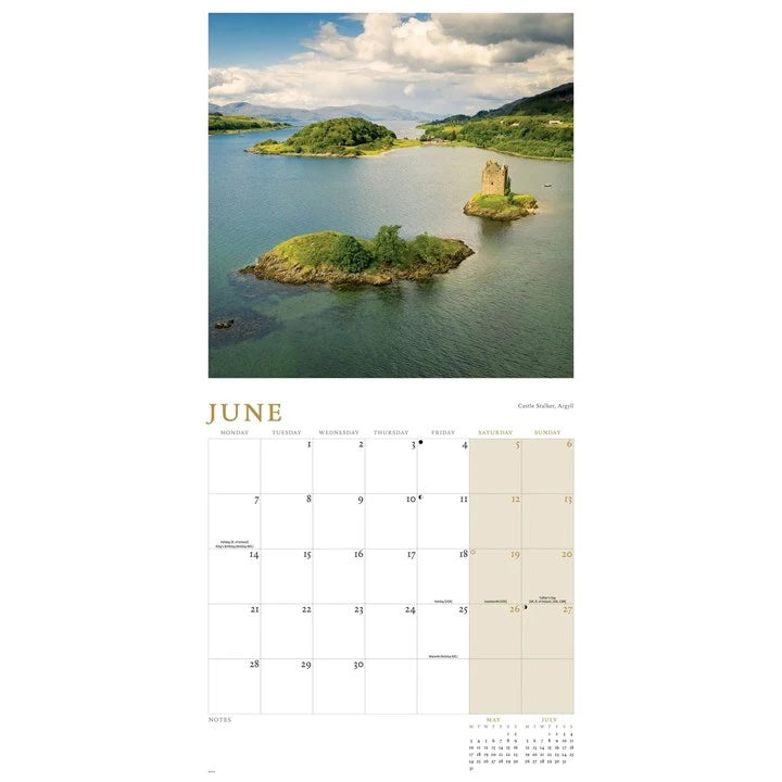 Scotland Square Wall Calendar 2027 inside 2