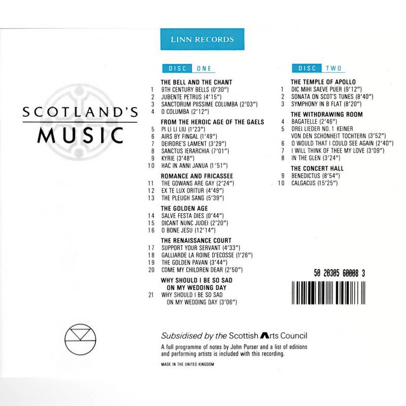 Scotland's Music CDx2 CKD008 track list