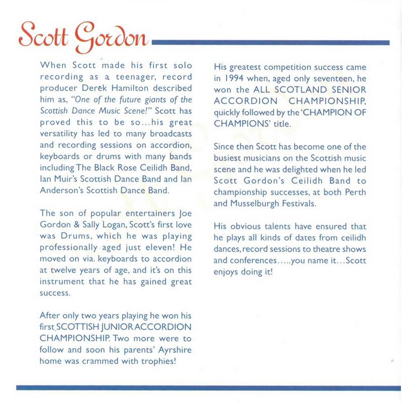 Scott Gordon - Melody & Rhythm CDGR144 Rear