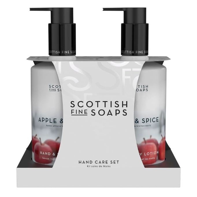 Scottish Fine Soaps Apple & Spice Caddy Wash & Lotion front