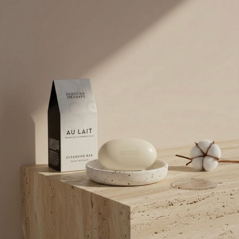Scottish Fine Soaps Au Lait Cleansing Soap Bar 100g lifestyle