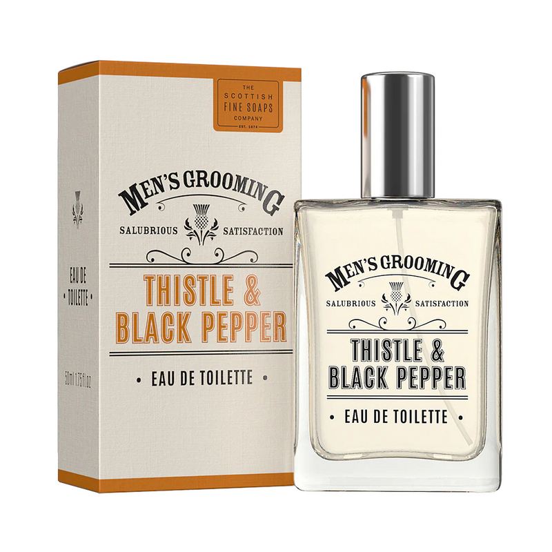 Scottish Fine Soaps Men's Grooming Thistle and Black Pepper Eau de Toilette 50ml A00440