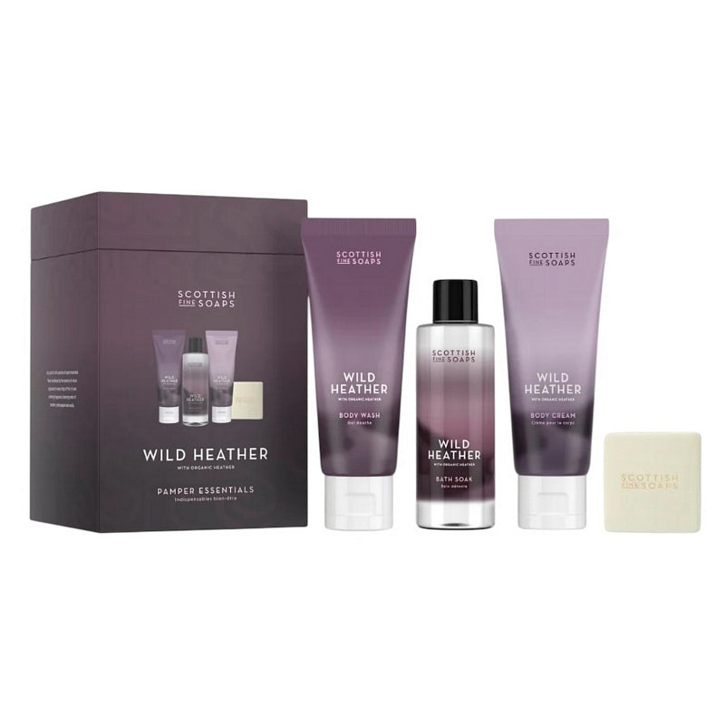 Scottish Fine Soaps Wild Heather Pamper Essentials Gift Box S41108 main