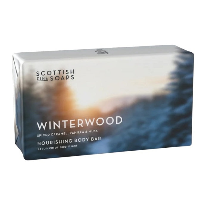 Scottish Fine Soaps Winterwood Luxury Soap Nourishing Body Bar front