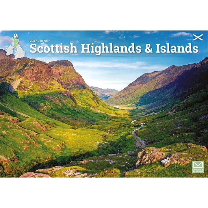 Scottish Highlands & Islands A4 Calendar 2027 front