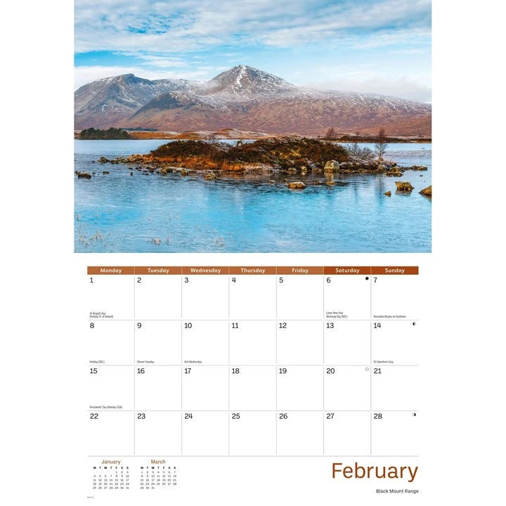 Scottish Highlands & Islands A4 Calendar 2027 inside 1