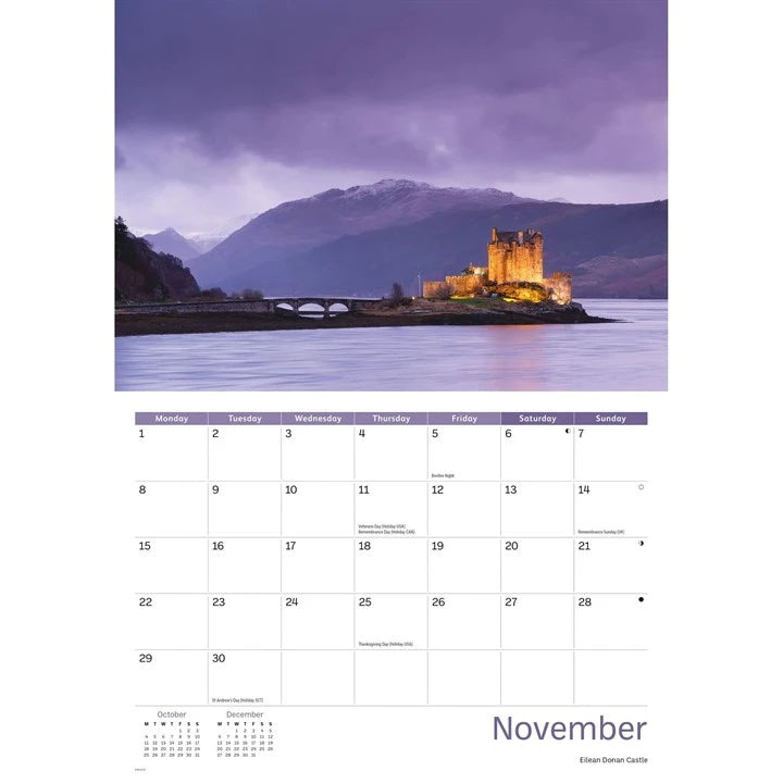 Scottish Highlands & Islands A4 Calendar 2027 inside 2