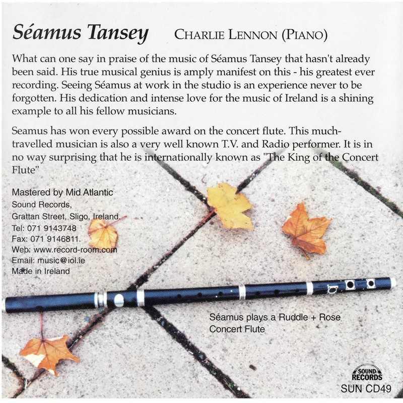 Seamus Tansey - King Of The Concert Flute SUNCD49 CD back