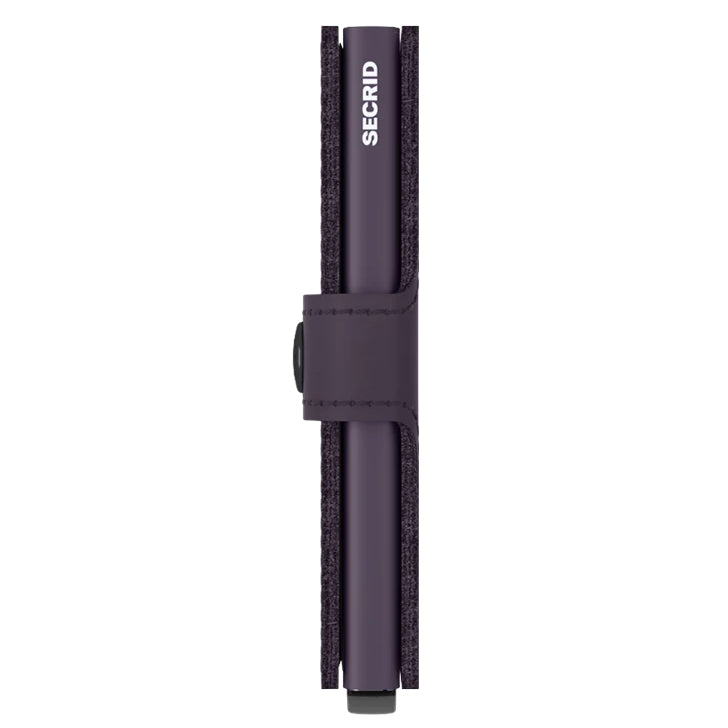 Secrid RFID Mini Wallet Matte Dark Purple side