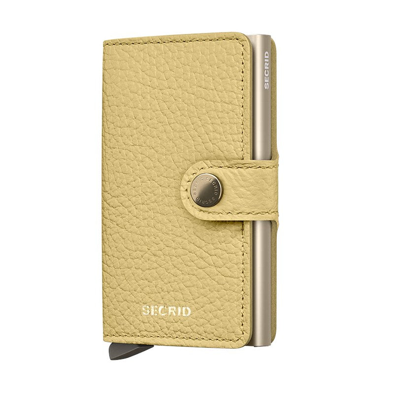 Secrid RFID Mini Wallet Pebble Butter Yellow front