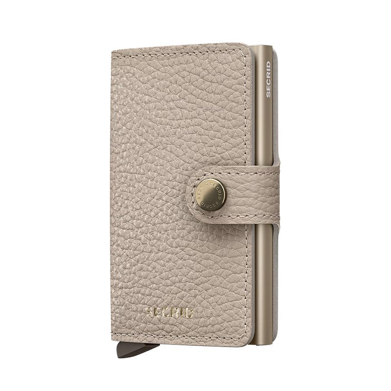 Secrid RFID Mini Wallet Pebble Latte front