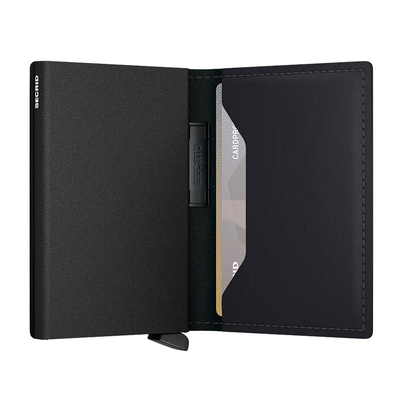 Secrid RFID Wallets Banded Wallet Matte Black BMA-BLACK open