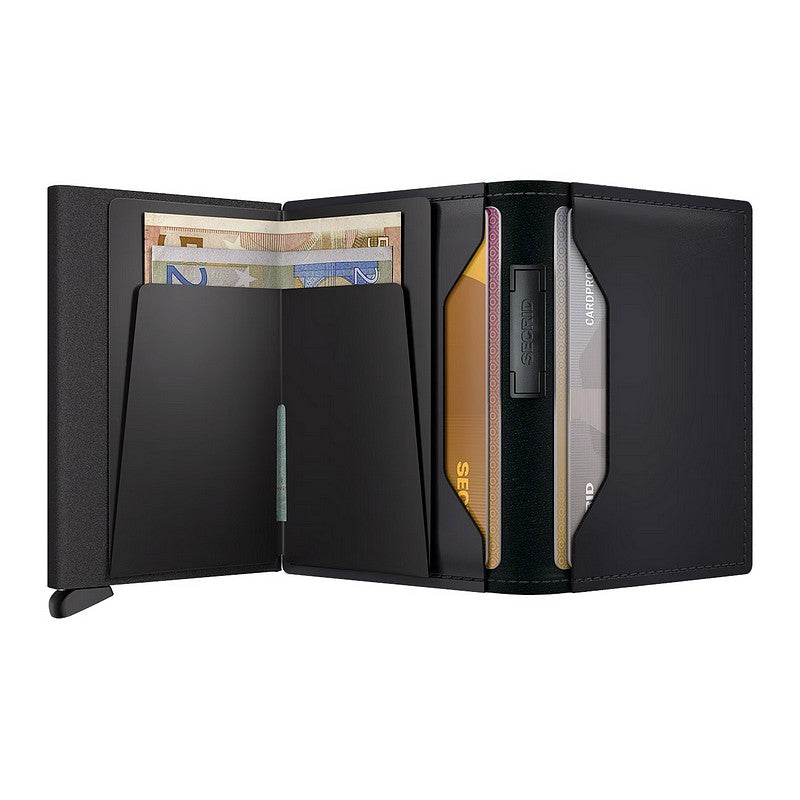 Secrid RFID Wallets Banded Wallet Matte Black BMA-BLACK open full