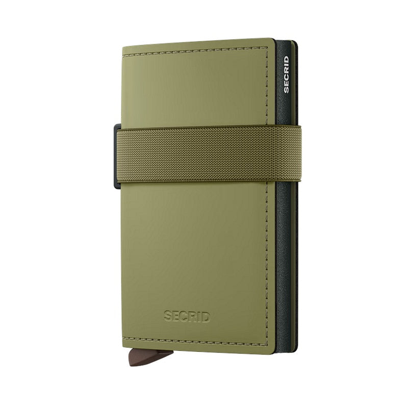 Secrid RFID Wallets Banded Wallet Matte Leaf Khaki front