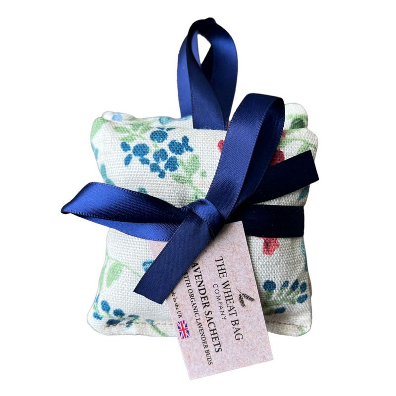 Set of 2 Lavender Sachets Wildflower Blue main