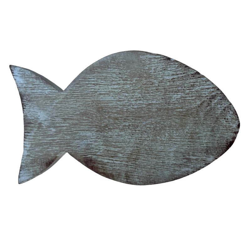 Set of 4 Wooden Fish-shaped Coasters front