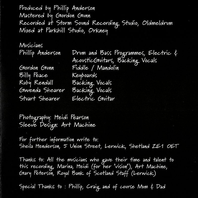 Sheila Henderson Call It Fate GR001A CD rear