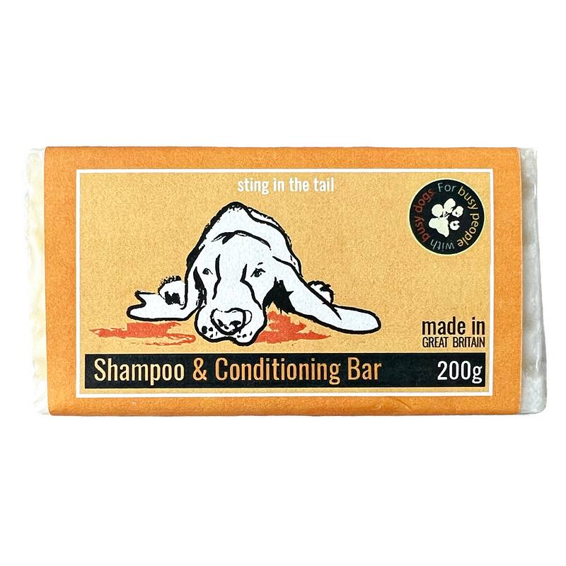 Sting In The Tail Dog Shampoo and Conditioning Bar front