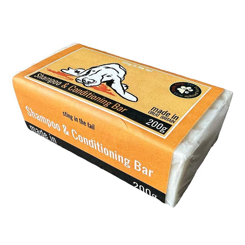 Sting In The Tail Dog Shampoo and Conditioning Bar side