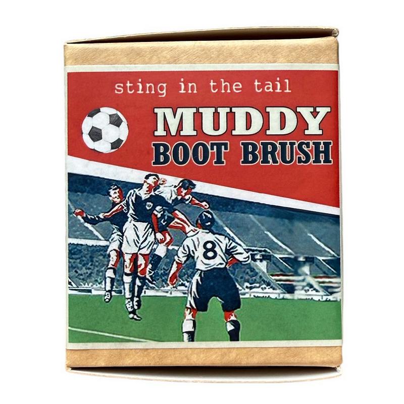 Sting In The Tail Football Shoe Brush box front