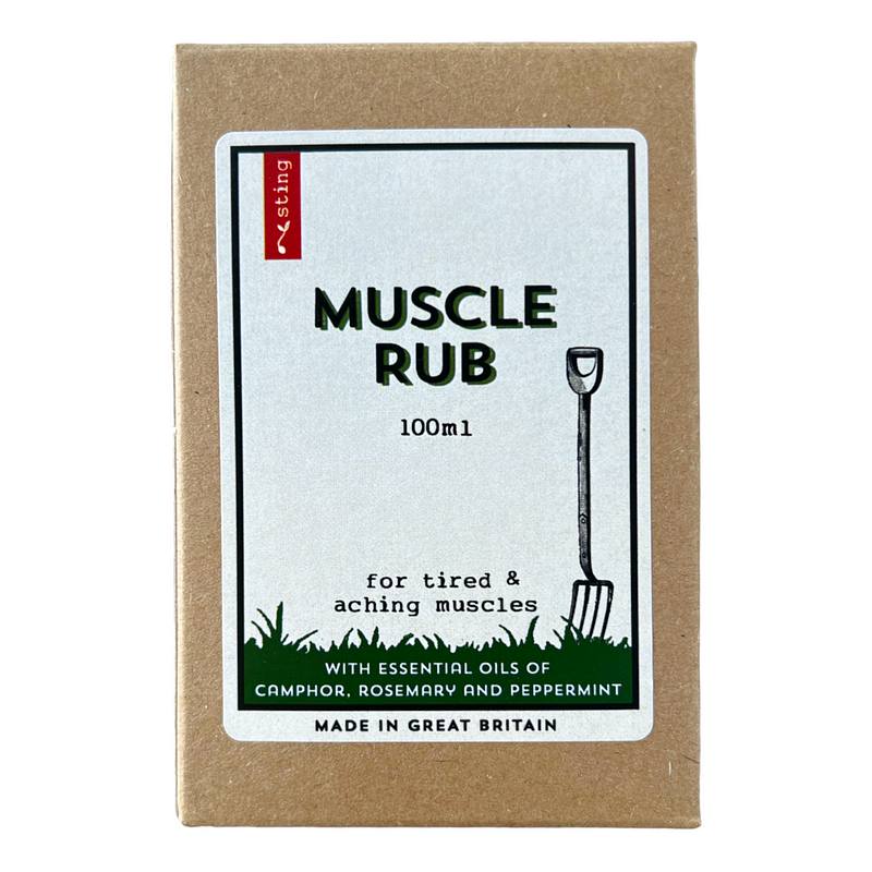 Sting In The Tail Gardener's Muscle Rub front