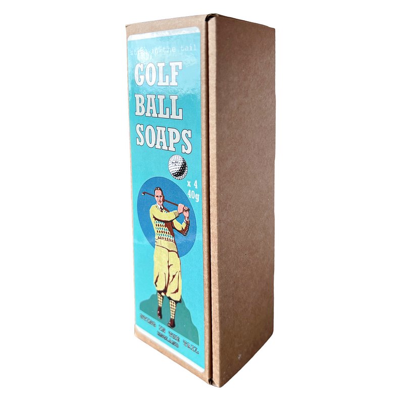 Sting In The Tail Golf Ball Soaps box side