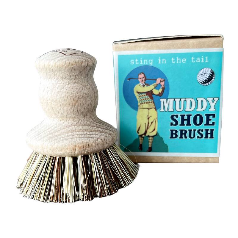 Sting In The Tail Golfer's Muddy Shoe Brush with box
