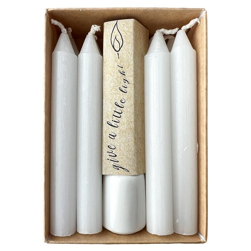 Sting In The Tail Scullery Porcelain Holder and 8 Candles box open