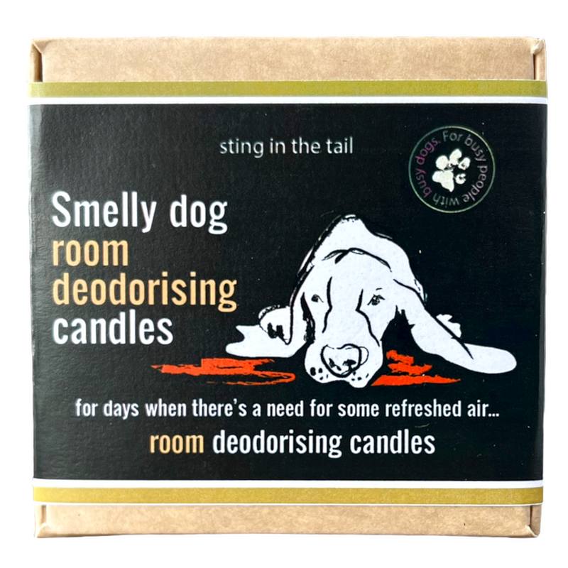 Sting In The Tail Smelly Dog Room Deodorising Candles front