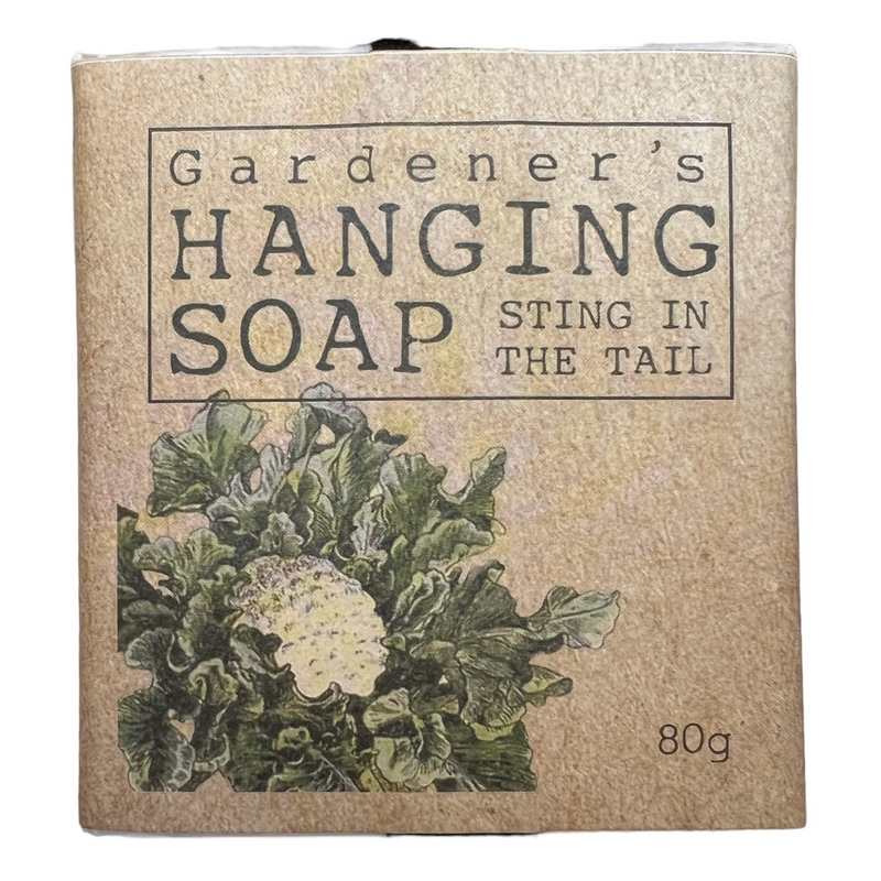 Sting in the Tail Gardener's Hanging Soap Bar front