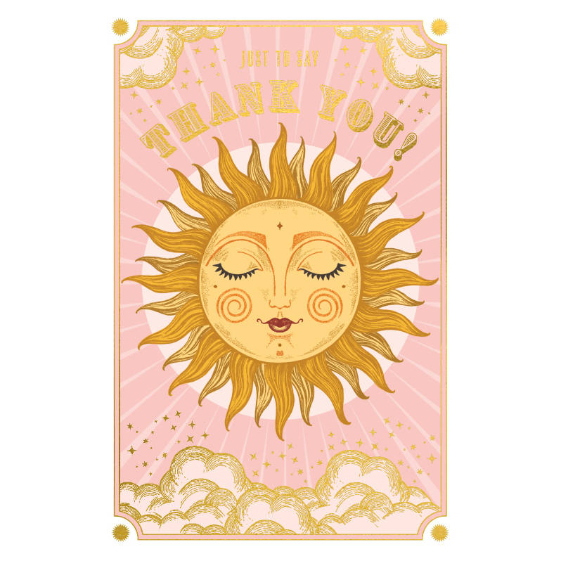 Sunshine Thank You Notecards Box NBOX58 front