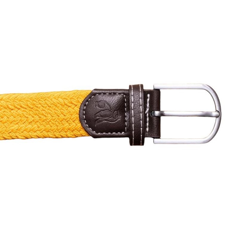 Swole Panda Repreve Woven Belt Yellow SP-RWB-66 buckle