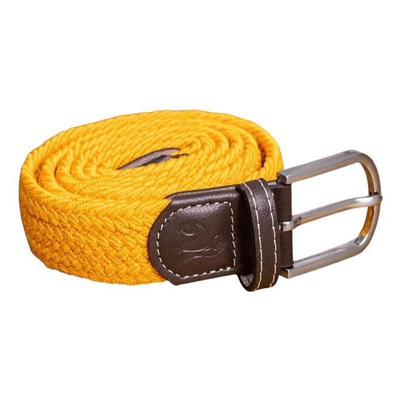 Swole Panda Repreve Woven Belt Yellow SP-RWB-66 rolled